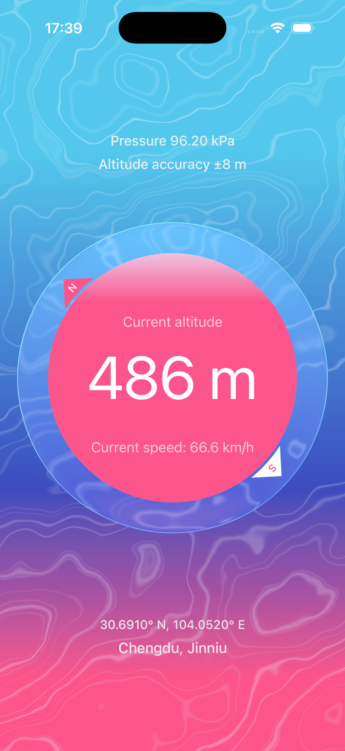 Compass screen